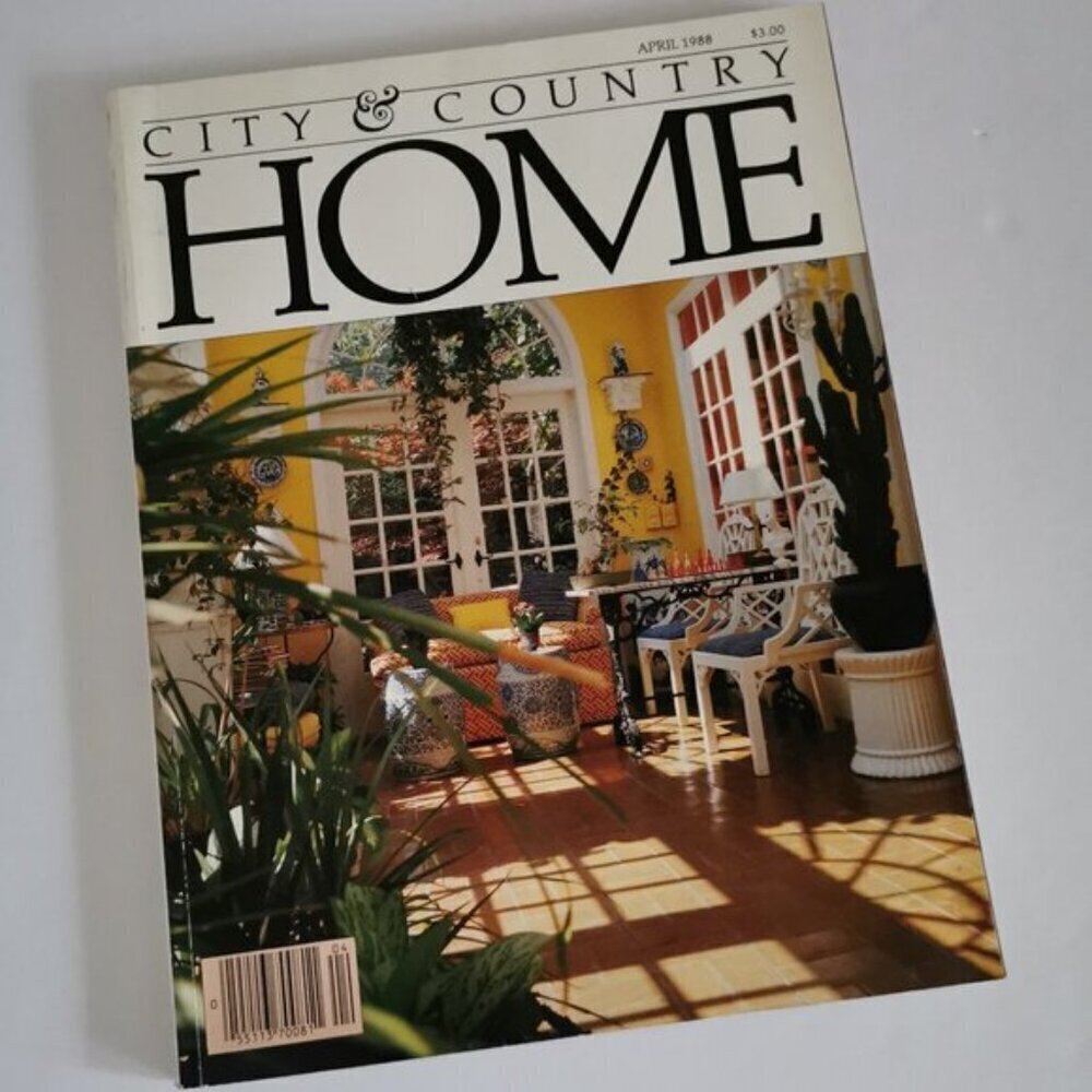 April 1988 City & Country Home Magazine Canadian Lifestyle Interior Design Archi